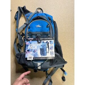 High Sierra 2 Liter Hydration Pack Backpack Blue‎ Sport Hiking Biking Camping